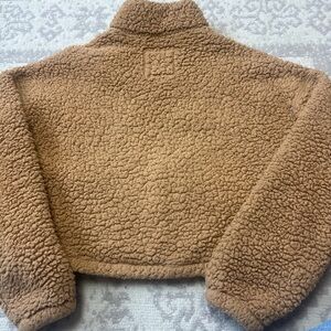 Cozy Teddy Sherpa Jacket in Camel